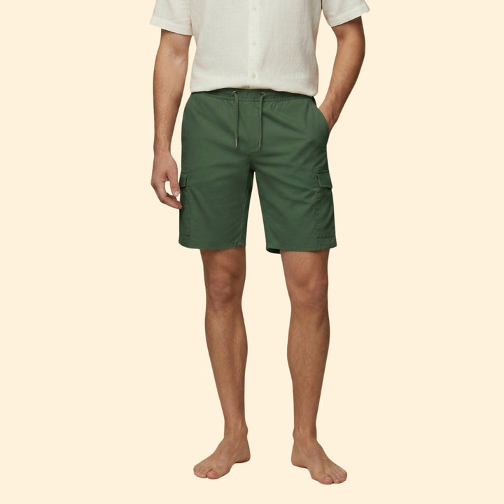 Men's Cargo Shorts with Drawstring Waistband