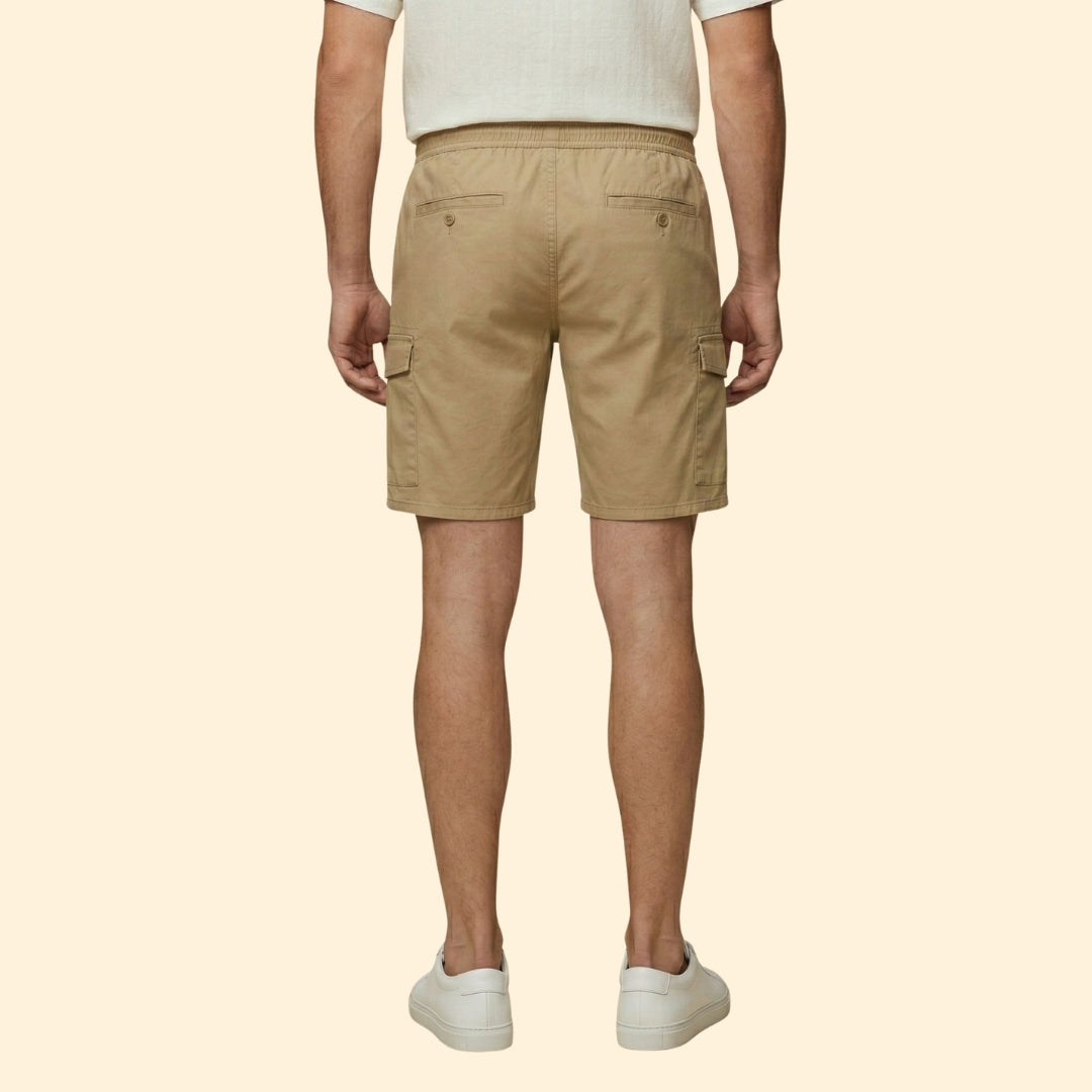 Men's Cargo Shorts with Drawstring Waistband