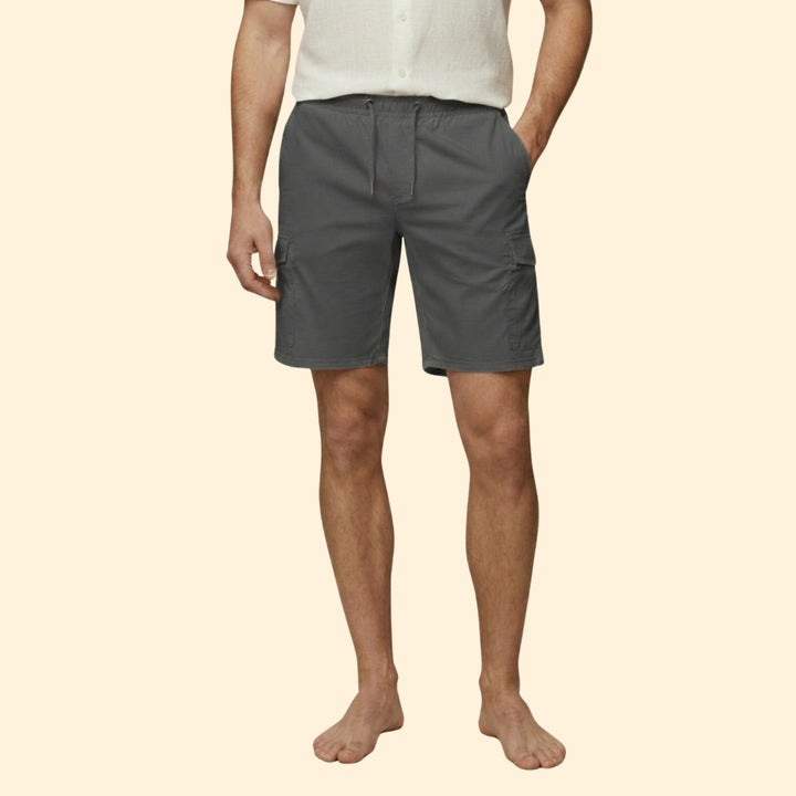 Men's Cargo Shorts with Drawstring Waistband