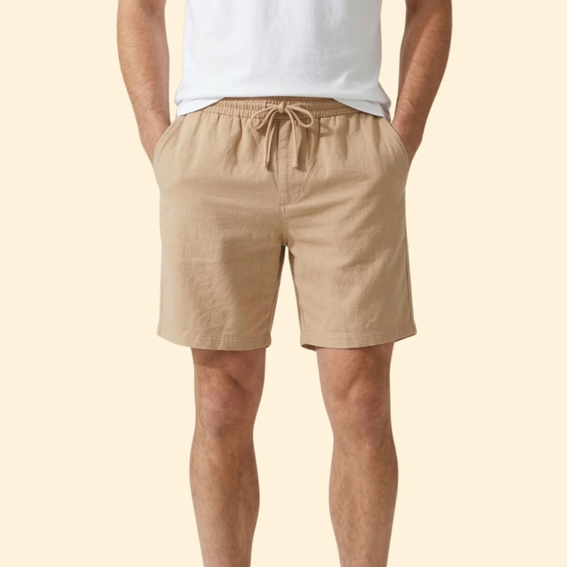 Men's Cargo Shorts with Elastic Waistband