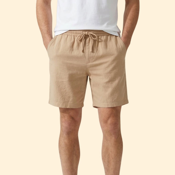 Men's Cargo Shorts with Elastic Waistband