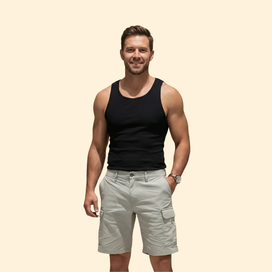 Men's Cargo Shorts with Multiple Pockets