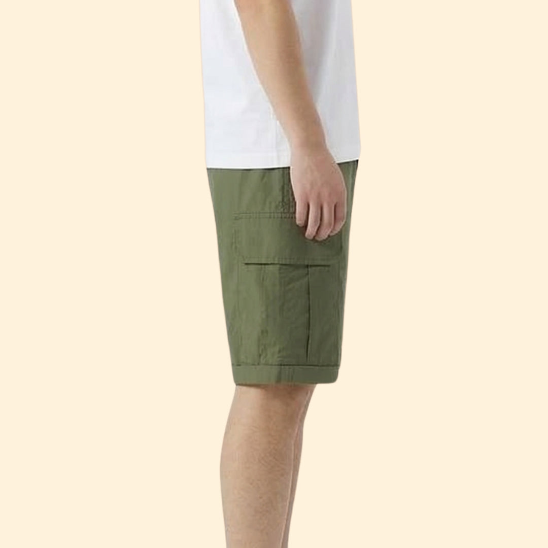 Men’s Cargo Shorts with Pockets and Drawstring
