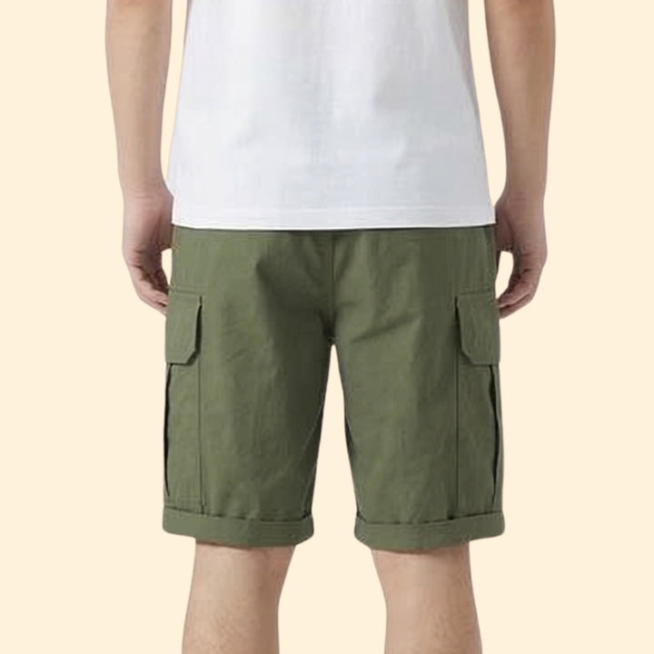 Men’s Cargo Shorts with Pockets and Drawstring