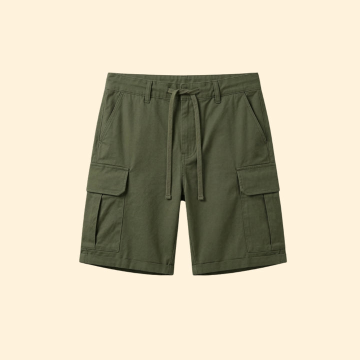Men’s Cargo Shorts with Pockets and Drawstring