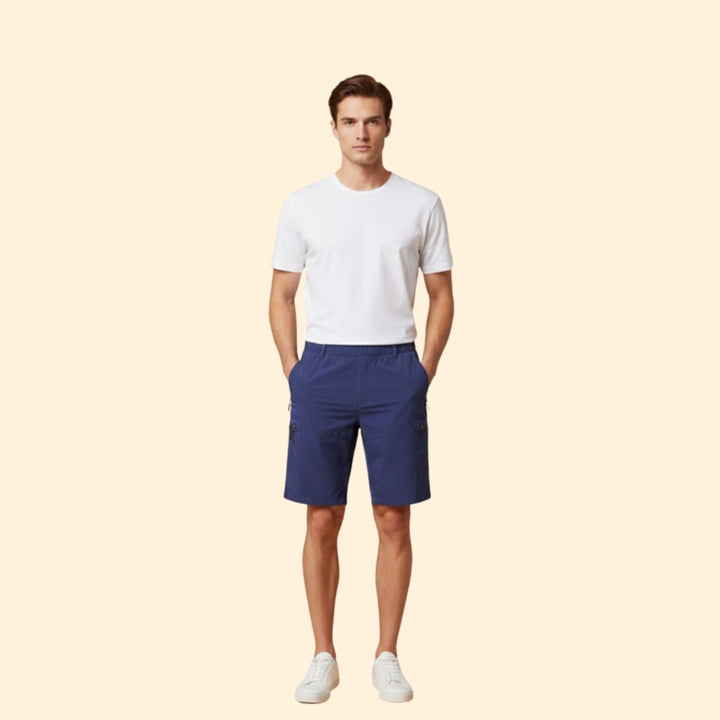Men’s Cargo Shorts with Zipped Pockets
