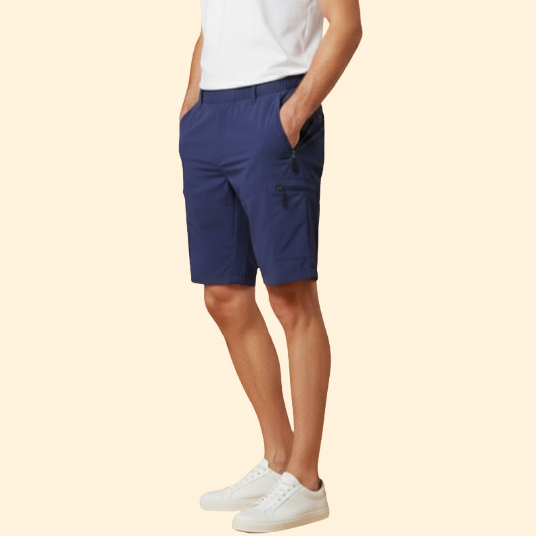 Men’s Cargo Shorts with Zipped Pockets