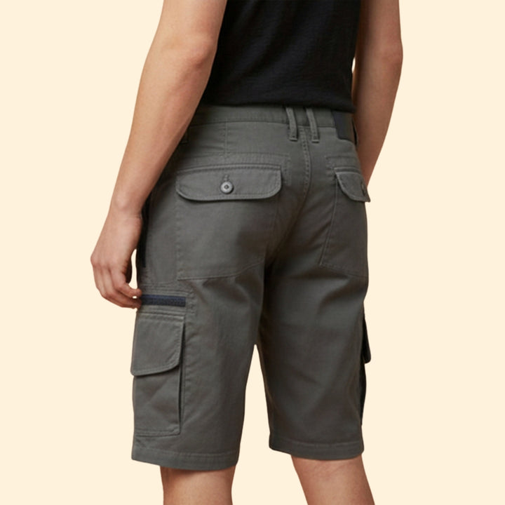 Men's Cargo Shorts with Zipper Pockets