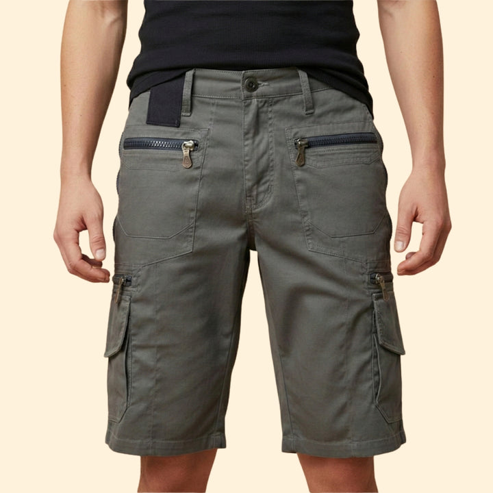 Men's Cargo Shorts with Zipper Pockets