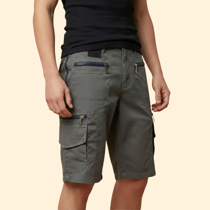Men's Cargo Shorts with Zipper Pockets