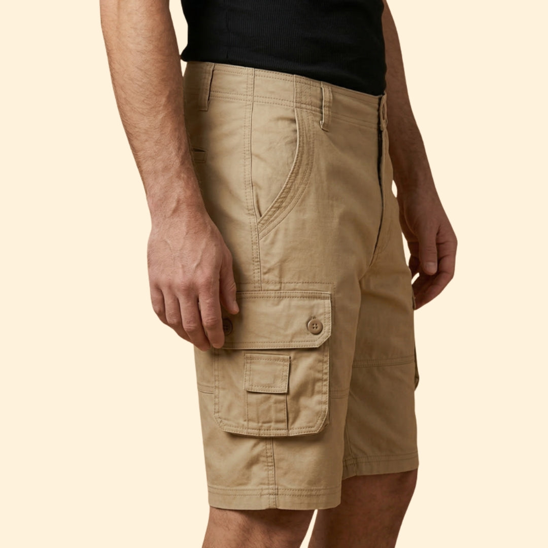 Men’s Casual Cargo Shorts with Adjustable Waist