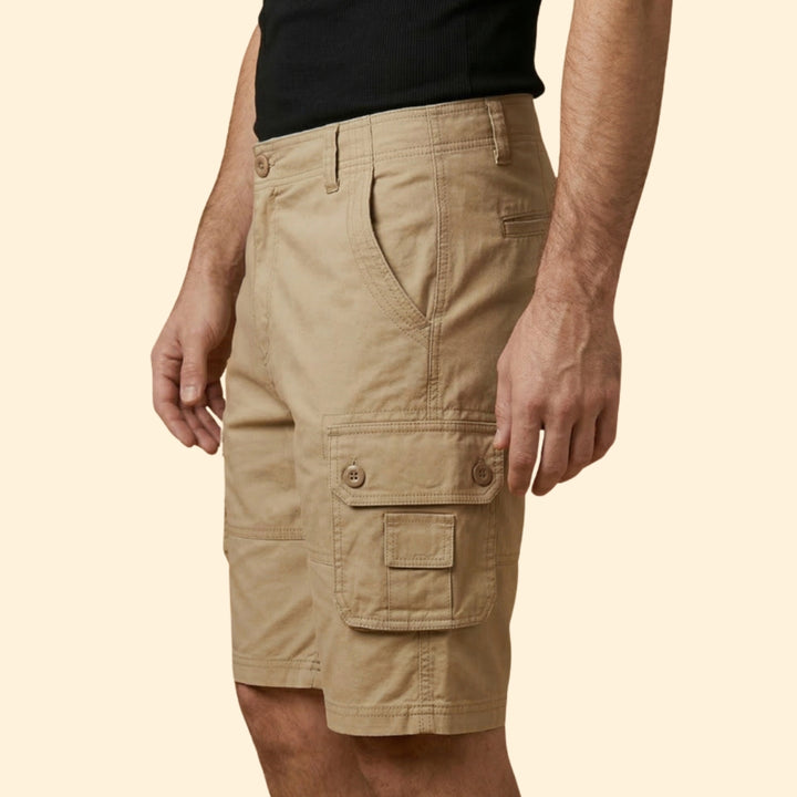 Men’s Casual Cargo Shorts with Adjustable Waist