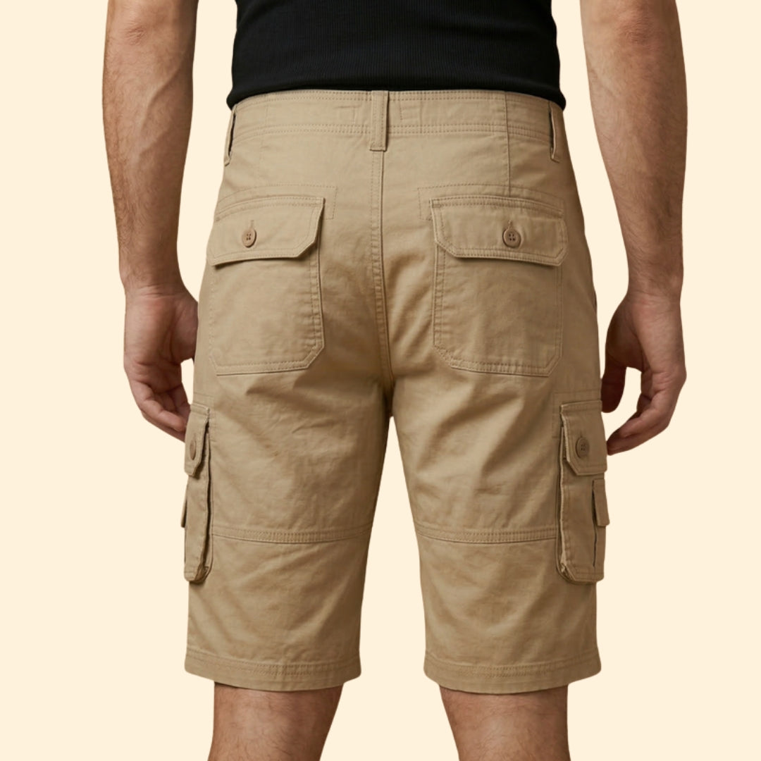 Men’s Casual Cargo Shorts with Adjustable Waist