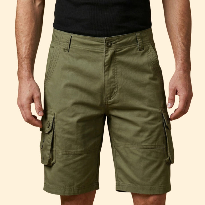 Men’s Casual Cargo Shorts with Adjustable Waist