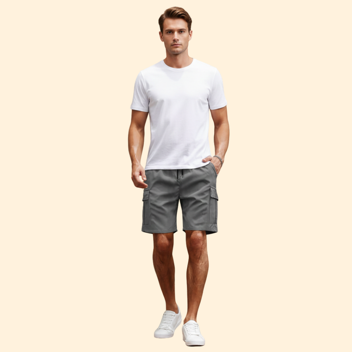 Men’s Casual Cargo Shorts with Drawstring