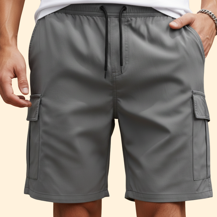 Men’s Casual Cargo Shorts with Drawstring