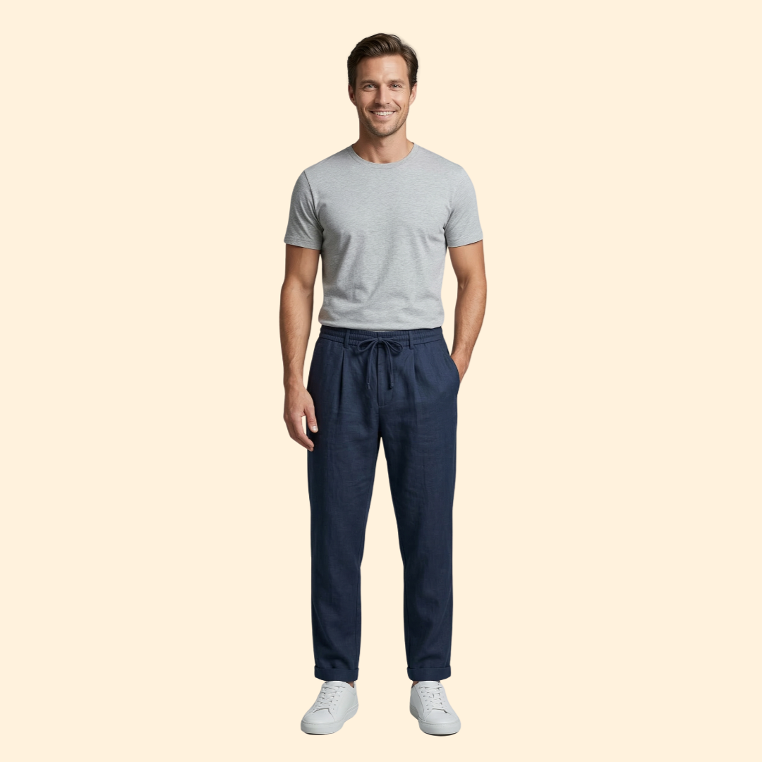 Men’s Casual Pants with Adjustable Waistband