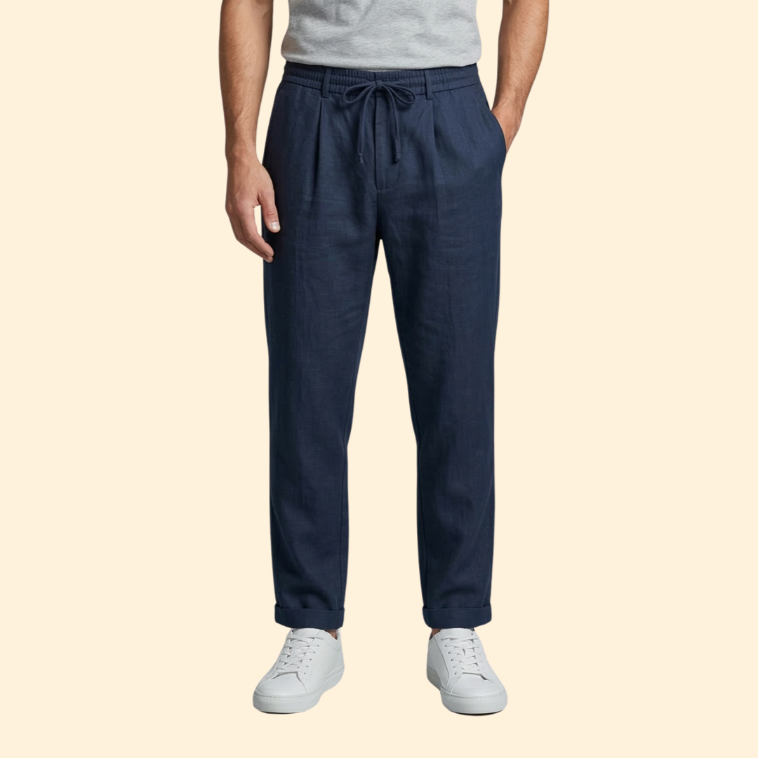 Men’s Casual Pants with Adjustable Waistband