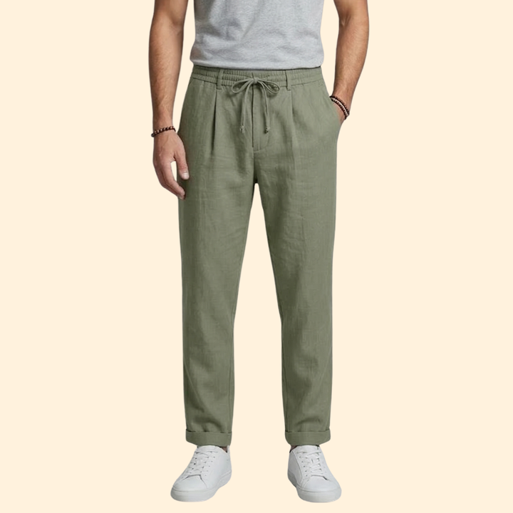 Men’s Casual Pants with Adjustable Waistband