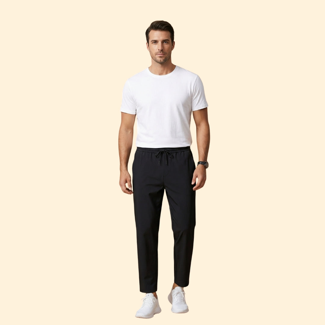 Men’s Casual Pants with Cropped Length