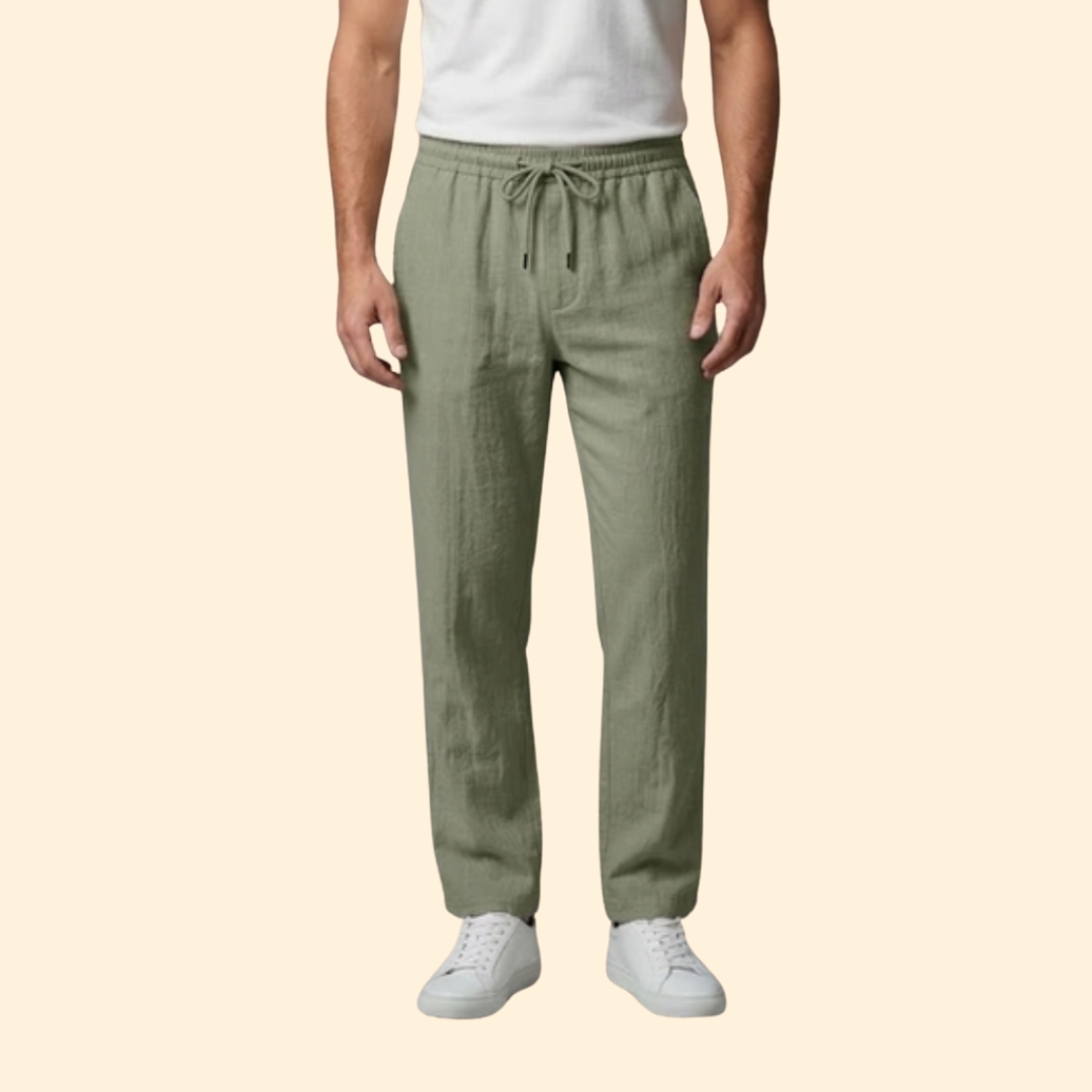 Men’s Casual Pants with Elastic Waistband
