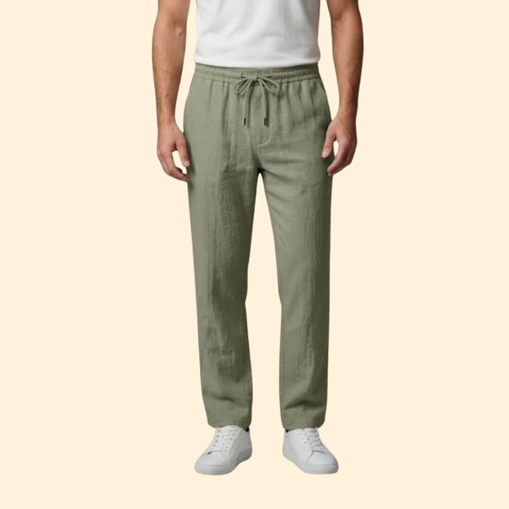Men’s Casual Pants with Elastic Waistband