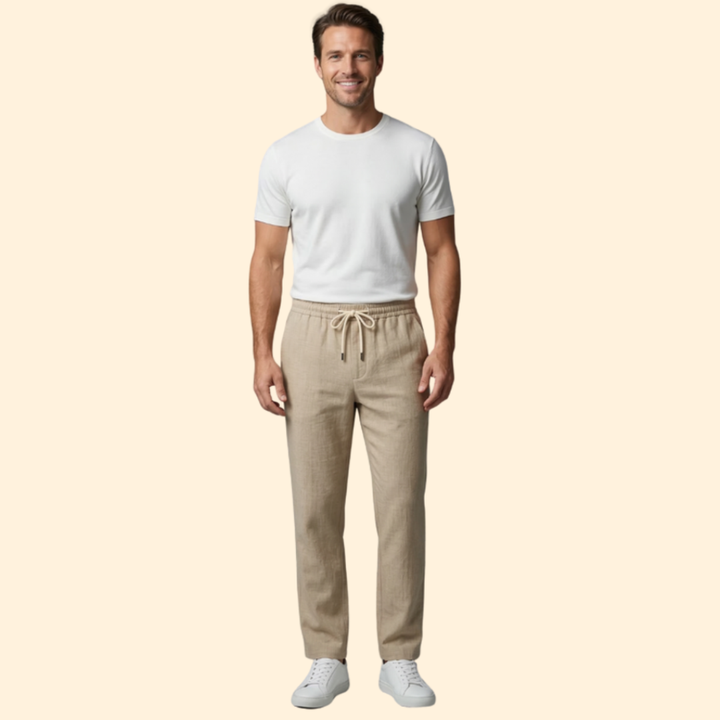 Men’s Casual Pants with Elastic Waistband