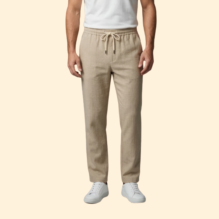 Men’s Casual Pants with Elastic Waistband