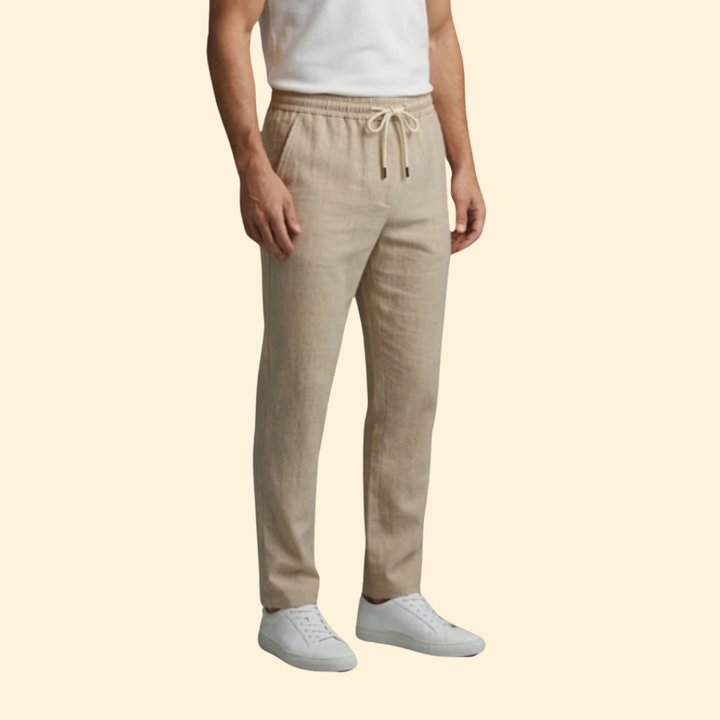 Men’s Casual Pants with Elastic Waistband