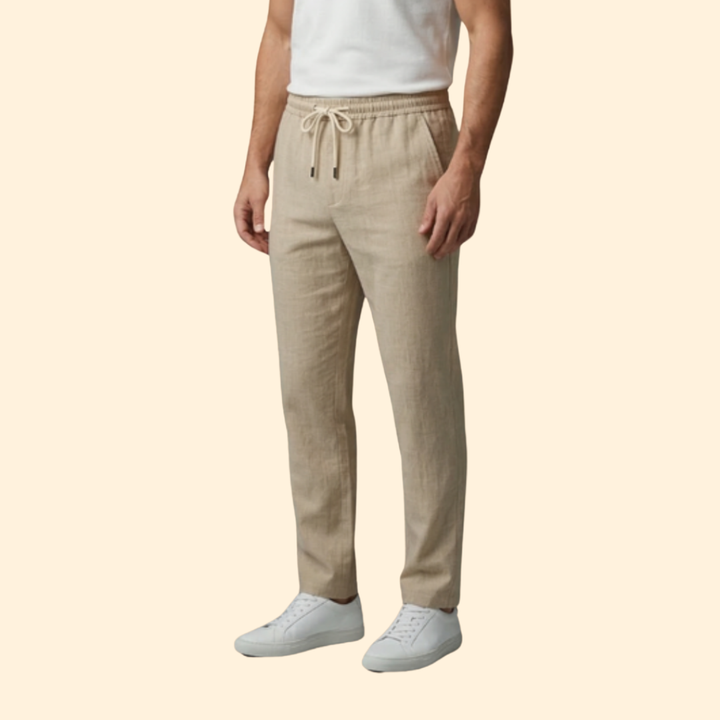 Men’s Casual Pants with Elastic Waistband