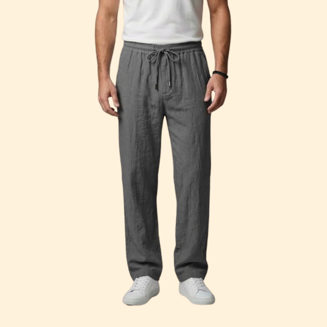 Men’s Casual Pants with Elastic Waistband