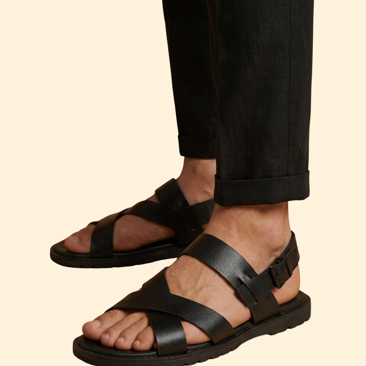 Men’s Casual Sandals with Adjustable Heel Strap