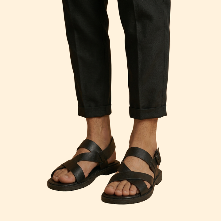 Men’s Casual Sandals with Adjustable Heel Strap