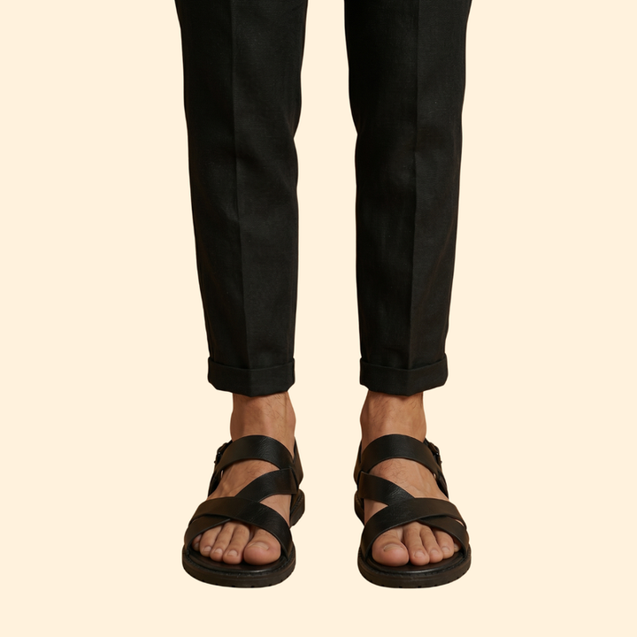 Men’s Casual Sandals with Adjustable Heel Strap