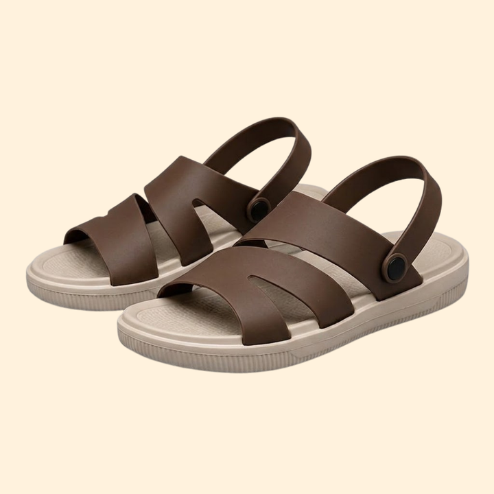 Men's Casual Sandals with Pivoting Heel Strap