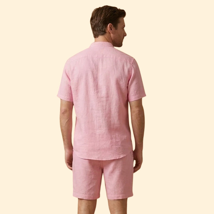 Men’s Casual Set with Button Shirt