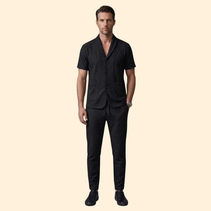 Men’s Casual Shirt and Jogger Pants Set