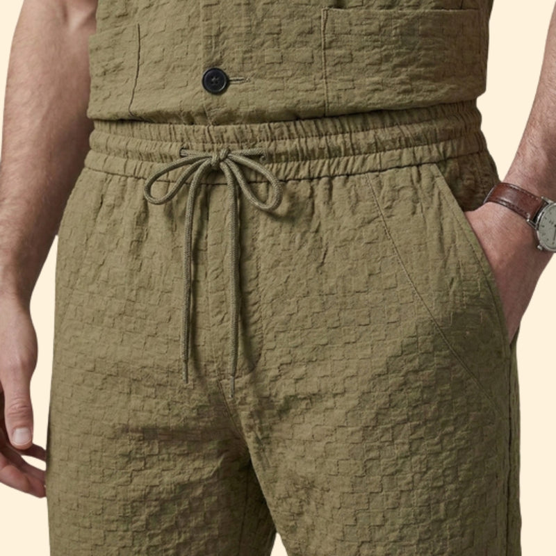 Men’s Casual Shirt and Jogger Pants Set