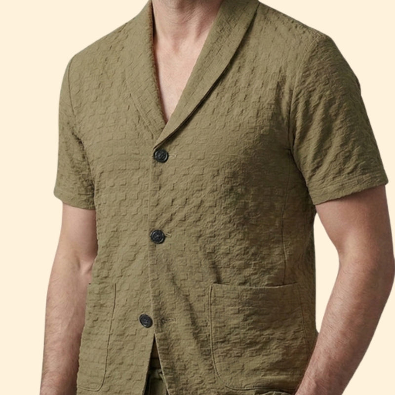 Men’s Casual Shirt and Jogger Pants Set