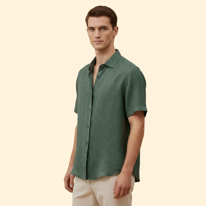 Men’s Casual Shirt with Button Down Front