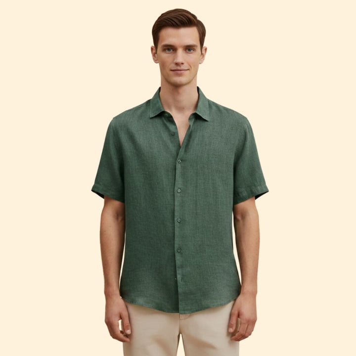 Men’s Casual Shirt with Button Down Front