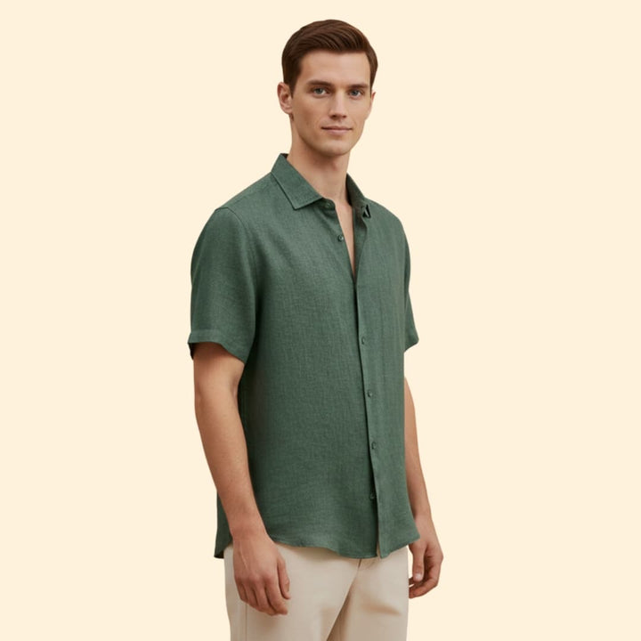Men’s Casual Shirt with Button Down Front