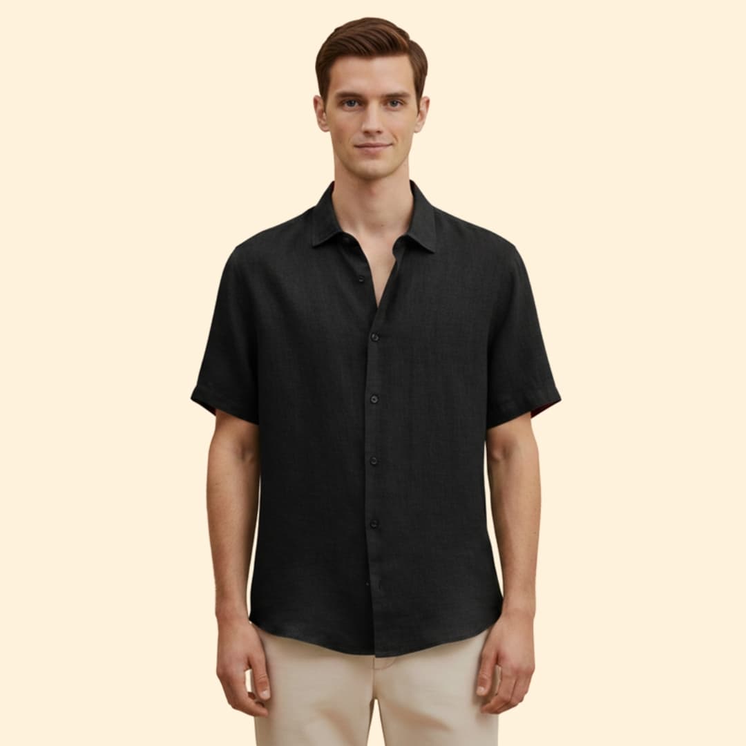 Men’s Casual Shirt with Button Down Front