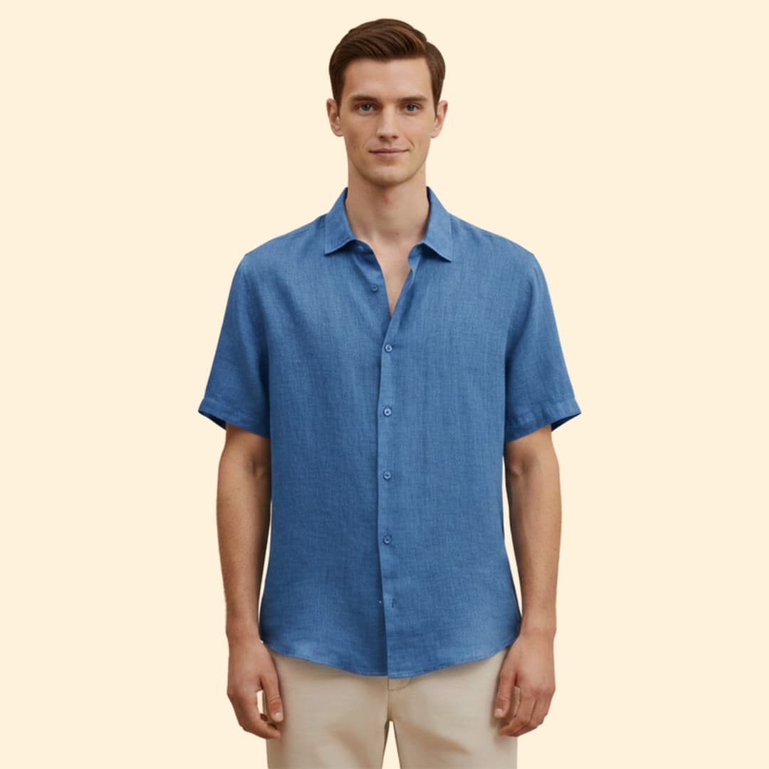 Men’s Casual Shirt with Button Down Front