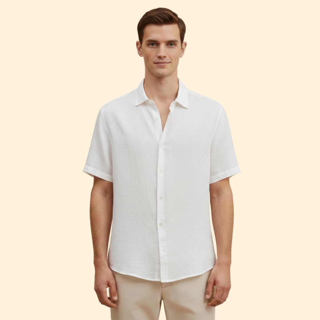 Men’s Casual Shirt with Button Down Front