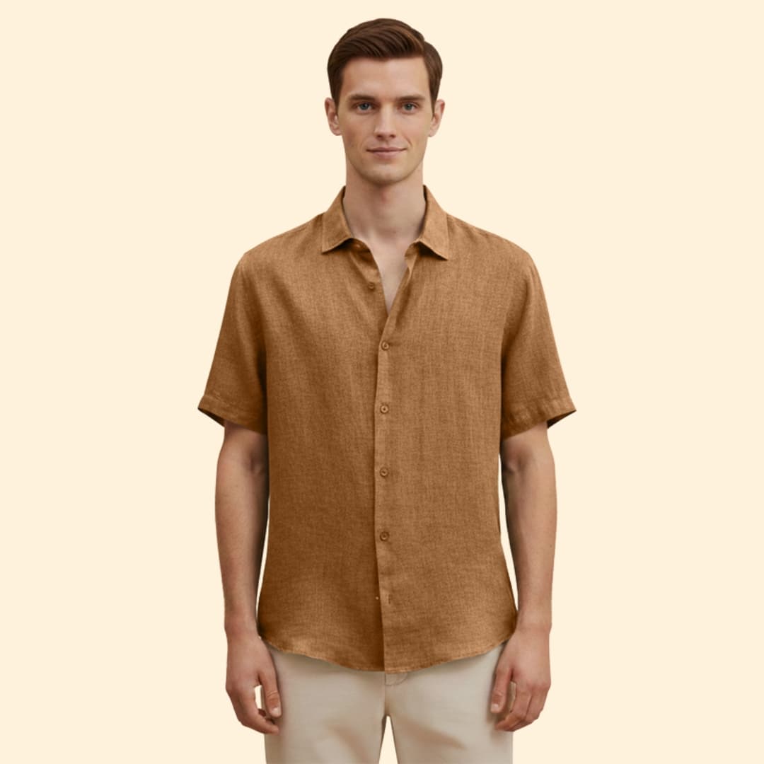 Men’s Casual Shirt with Button Down Front