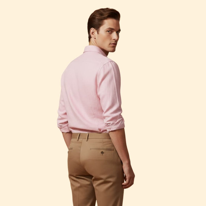 Men's Casual Shirt with Button Placket