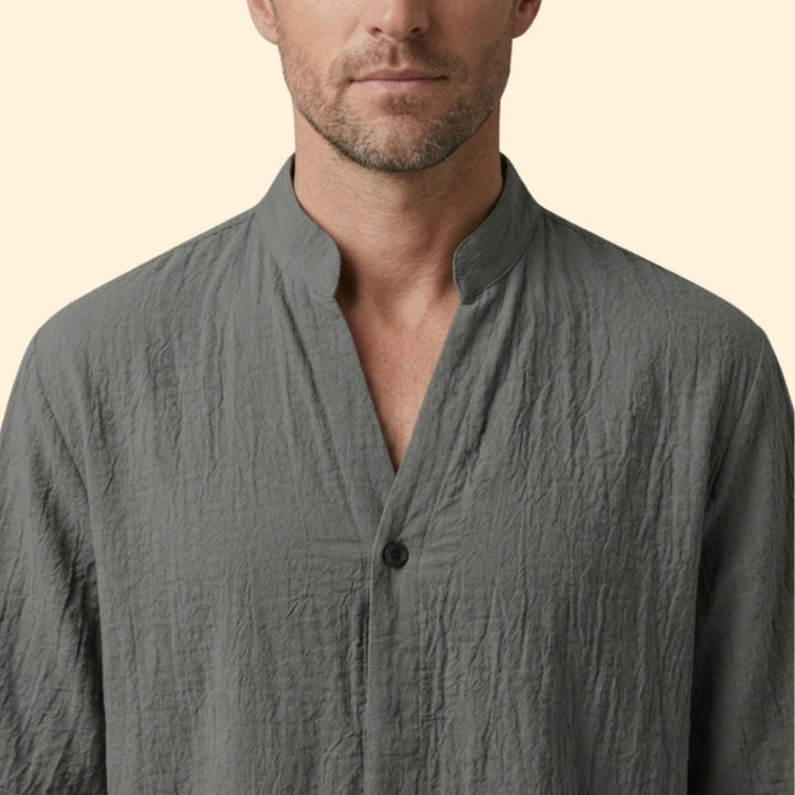 Men’s Casual Shirt with Jogger Pants Set