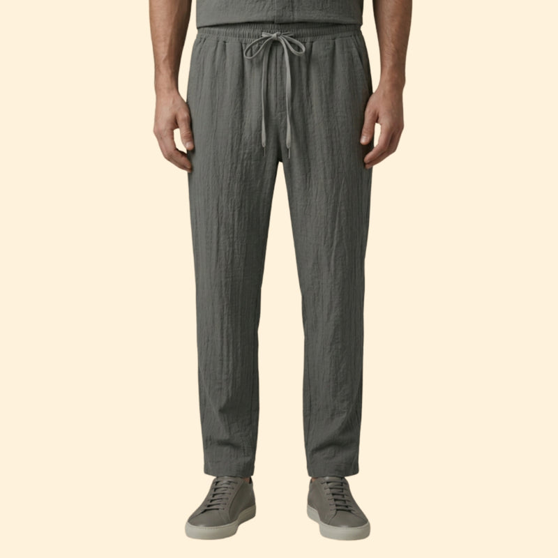 Men’s Casual Shirt with Jogger Pants Set