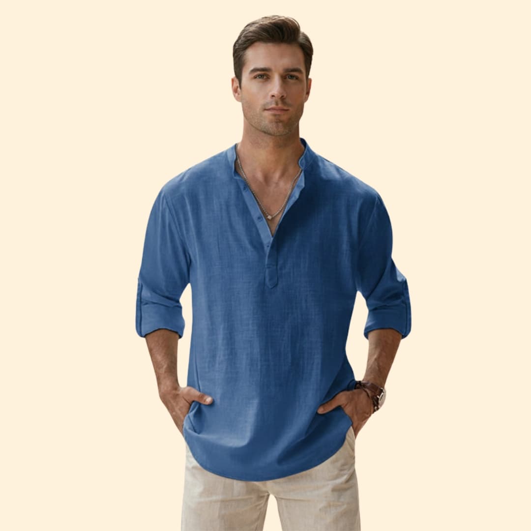 Men's Casual Shirt with Long Sleeves